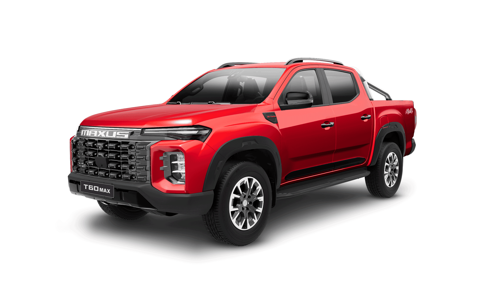 Maxus T60 MAX oblique front view (chinese red)