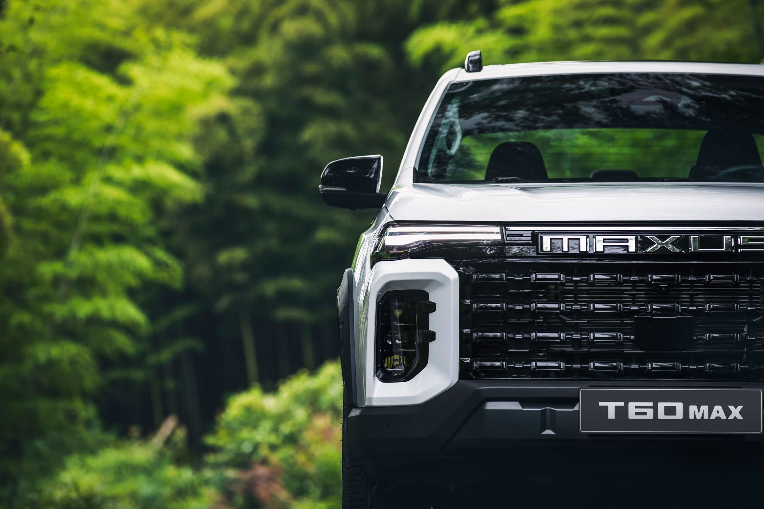 Maxus T60 Max front with trees (warm white)